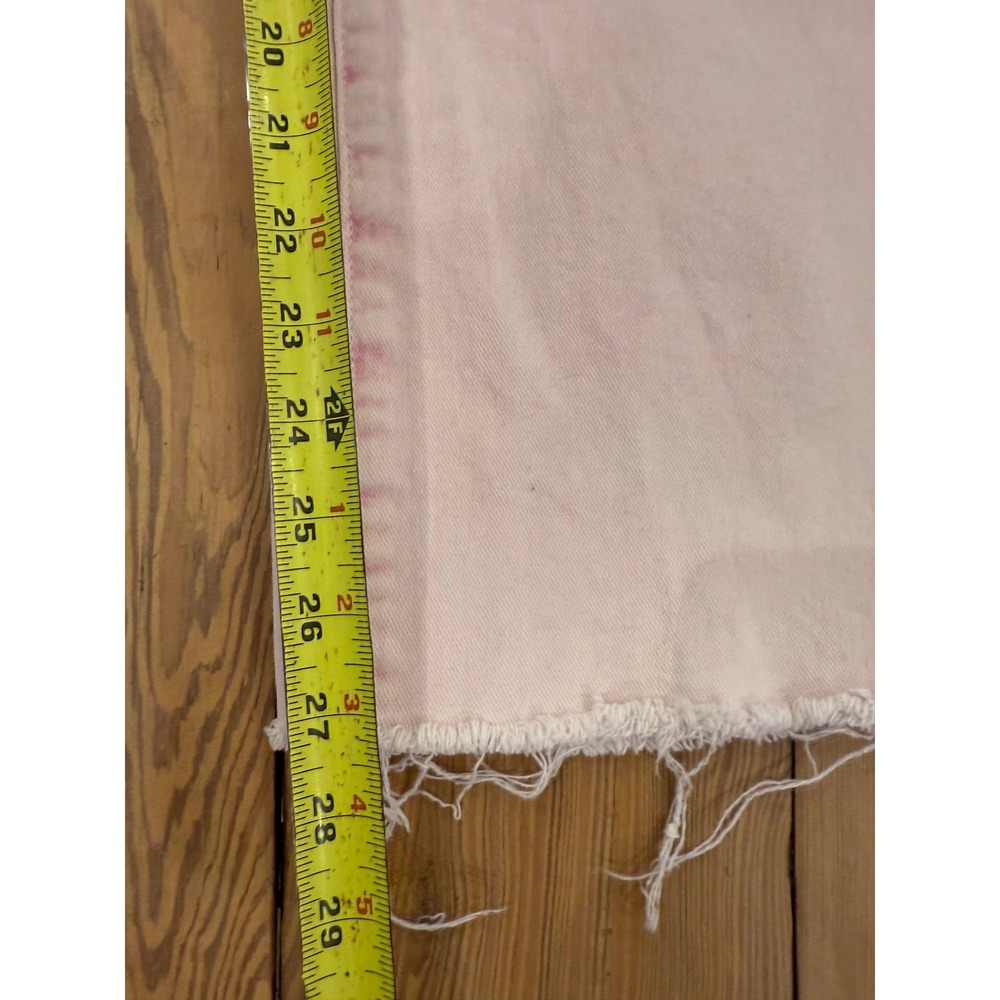 Women’s Risen Light Pink High-Rise Wide Leg Jeans - Picture 6 of 6